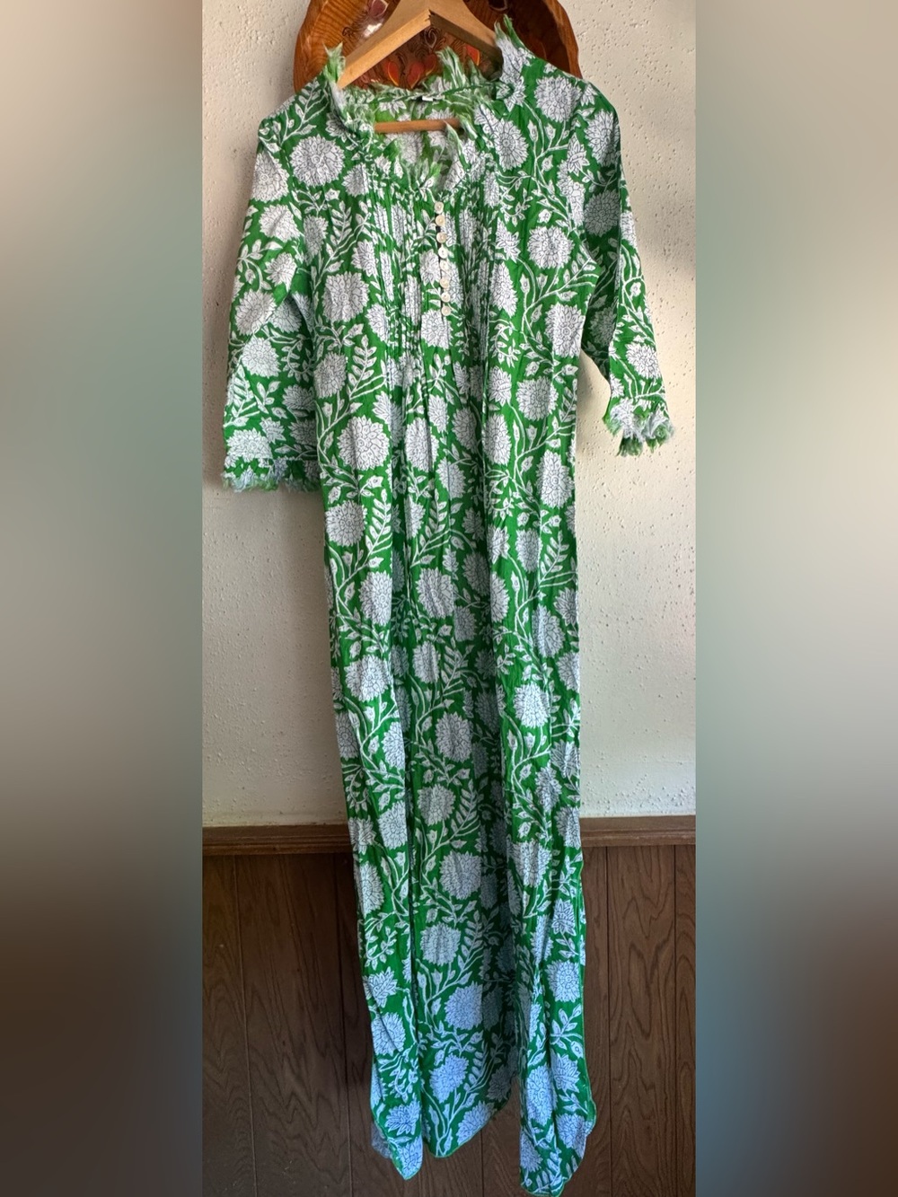 At Last…Cotton Annabel Maxi Dress Size UK 12